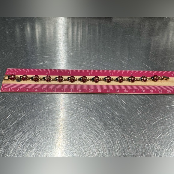 Vintage Joan Rivers Ladybug Bracelet - Picture 4 of 4